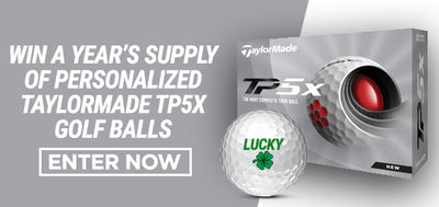 Win a year's supply of personalized Taylormade TP5x Golf Balls! Enter Now!