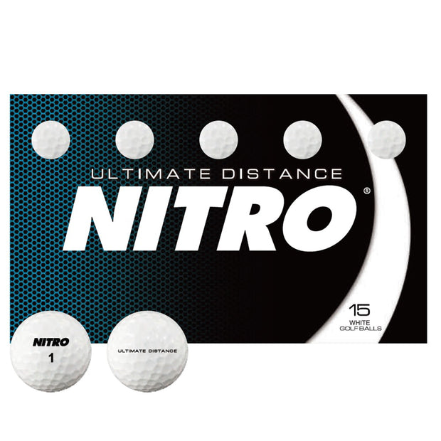Nitro Ultimate Distance Golf Balls - 15 BALL PACK
