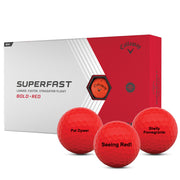 Callaway Superfast Bold Red Golf Balls - 15 Ball Pack