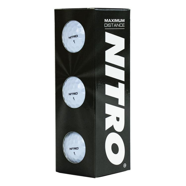 Nitro Maximum Distance Golf Balls - LOGO OVERRUN