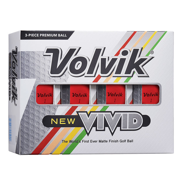 Volvik Vivid Red Golf Balls
