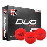 Wilson Staff DUO Optix Red Golf Balls